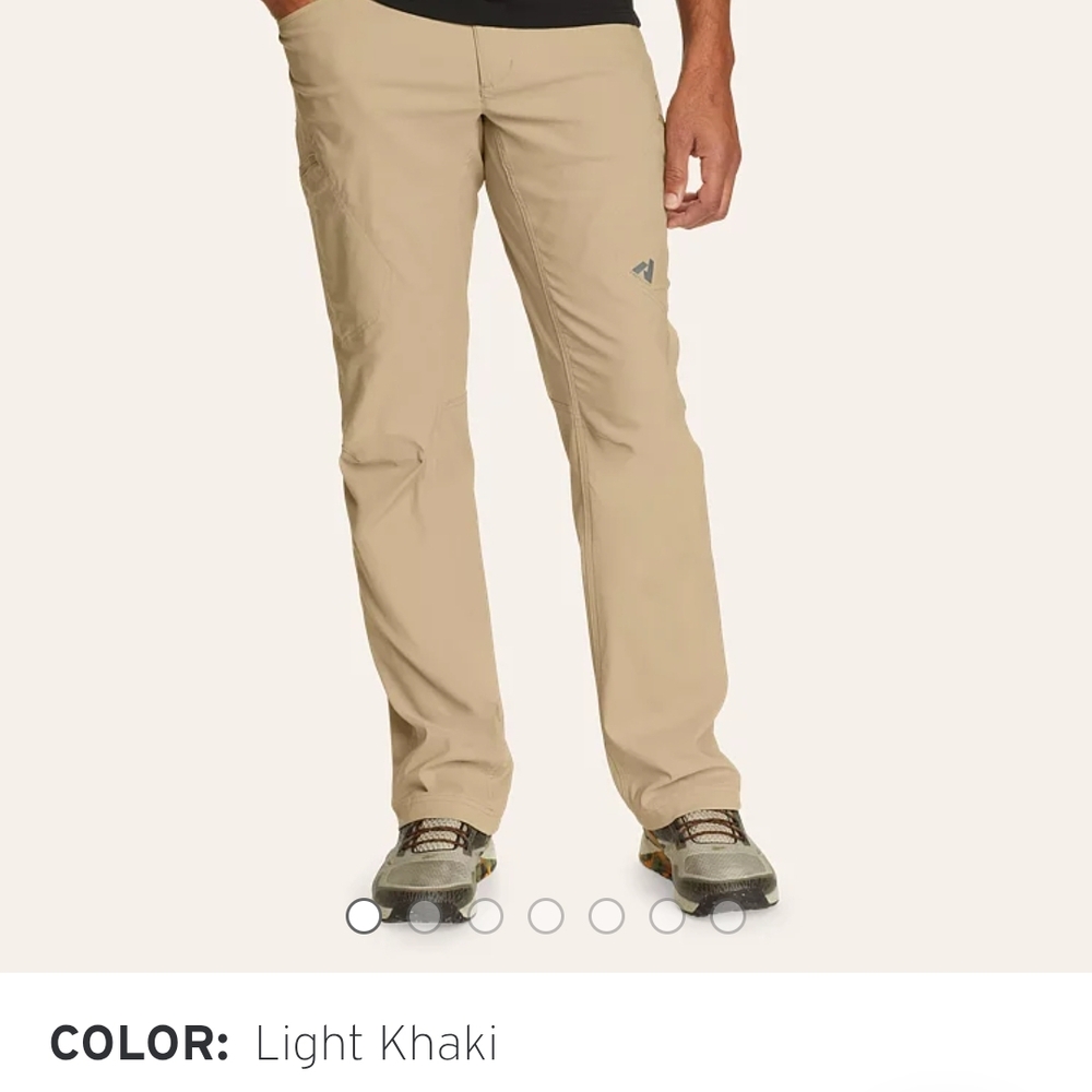 Eddie Bauer Men's Light Khaki Pants NWT